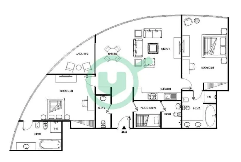 Well-Furnished 3 Bedroom In Park Towers Difc Dubai